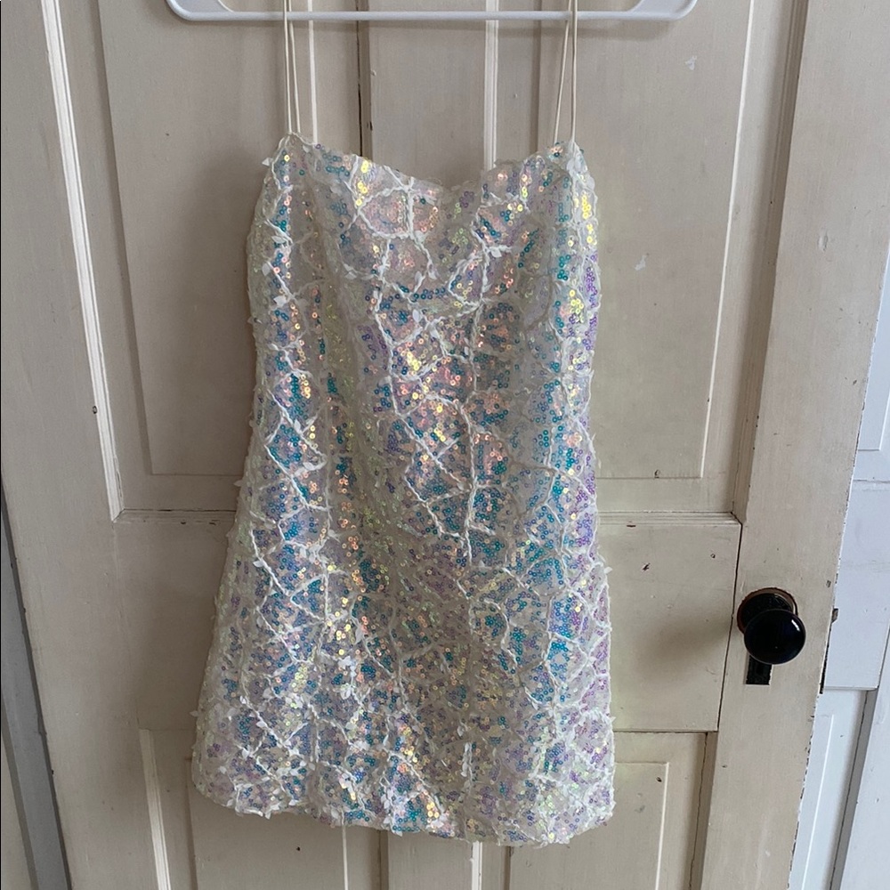 Clearance Storia sequined mini dress size M